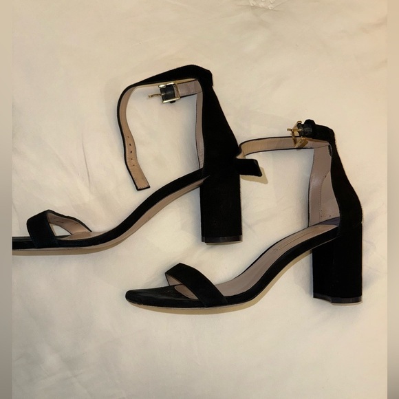 Stuart Weitzman black suede heels size 8 - Picture 6 of 12